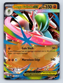 Mega Gallade ex 2026 Pokemon Chaos Rising Holo Double Rare 048/086 Near Mint - Image 2