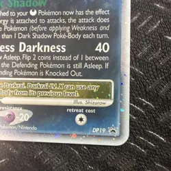 Darkrai Lv X Pokemon Diamond & Pearl Black Star Promo #DP19 2007 - Image 4