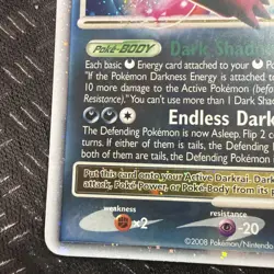 Darkrai Lv X Pokemon Diamond & Pearl Black Star Promo #DP19 2007 - Image 5