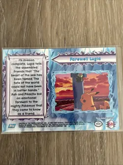 Pokemon The Movie 2000 Topps - Farewell Lugia Pokemon - Non Holo - Blue Label LP - Image 2
