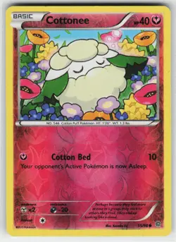 Cottonee 55 Reverse Holo 98 C Ancient Origins Pokemon Moderately Played - Image 1