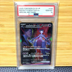 PSA 10 Team Rocket's Mewtwo ex SAR 125/098 Glory of Team Rocket Japanese Pokemon - Image 1