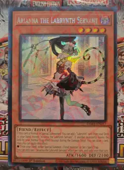 YUGIOH Arianna the Labrynth Servant TAMA-EN017 Collector's Rare 1st Edition NM - Image 1