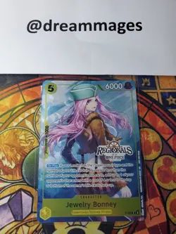 Jewelry Bonney (CS 25-26 Regionals Textured Chase Promo) P-085 One Piece NM - Image 3