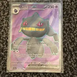 Pokemon TCG Banette EX Full Art Card 229/198 Scarlet Violet Base English Edition - Image 1