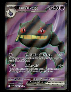 Banette ex 229/198 Scarlet & Violet Ultra Rare Pokemon - Image 1