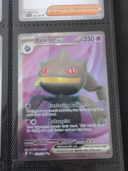 Pokemon TCG Banette EX 229/198 Scarlet Violet Base Ultra Rare Full Art - Image 1