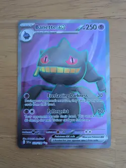 Pokemon TCG Banette EX 229/198 Scarlet Violet Base Ultra Rare Full Art - Image 1