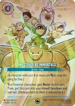 x1 We Could Be Immortals - 219/204 - Enchanted - Holofoil Lorcana DLC06 Azurite - Image 1