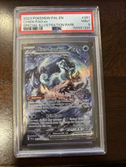 Pokemon TCG Chien-Pao ex 261/193 Paldea Evolved Special Illustration PSA 9 Holo - Image 1