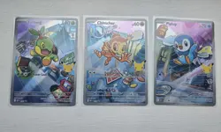 Pokemon TCG First Partner Illustration Collection Series 1-Sinnoh Gen 4 Starters - Image 1