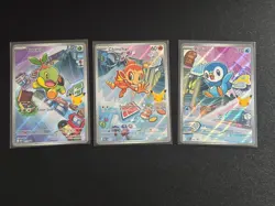 Pokemon TCG First Partner Illustration Collection Series 1 Gen 4 Sinnoh Starters - Image 1