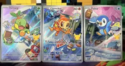Pokemon TCG First Partner Illustration Collection Series 1 Gen 4 Sinnoh Starters - Image 1