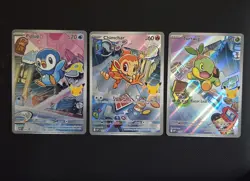 Pokemon TCG First Partner Illustration Collection Series 1-Sinnoh Gen 4 Starters - Image 1