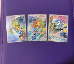 Pokemon TCG First Partner Illustration Collection Series 1 Gen 4 Sinnoh Starters - Image 1