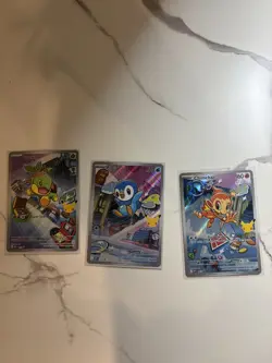 Pokemon TCG First Partner Illustration Collection Series 1 Gen 4 Sinnoh Starters - Image 1