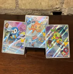Pokemon TCG First Partner Illustration Collection Series 1 Gen 4 Sinnoh Starters - Image 1