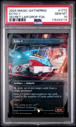 MTG Ecto-1 FOIL The Real Ghostbusters Secret Lair Drop #1772 PSA 10 Gem Mint - Image 1