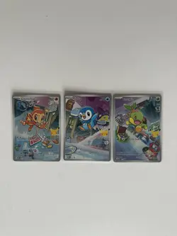Pokemon TCG First Partner Illustration Collection Series 1 Gen 4 Sinnoh Starters - Image 1