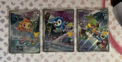 Pokemon TCG First Partner Illustration Collection Series 1 Gen 4 Sinnoh Starters - Image 1