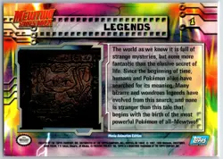 POKEMON TOPPS THE FIRST MOVIE TRADING CARDS LEGENDS #1 NON HOLO NM - Image 2
