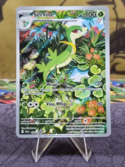 Pokemon TCG Servine 088/086 Black Bolt Illustration Rare Holo Card NM - Image 1
