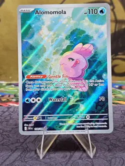 Pokemon TCG Alomomola 108/086 Black Bolt Illustration Rare Holo Card LP - Image 1