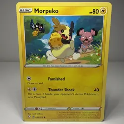 Morpeko 036/072 Pokemon Shining Fates Common 2021 Trading Card - MINT - Image 1