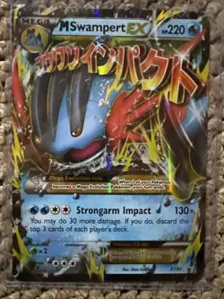M Swampert EX XY87 Holo Black Star Promo Jumbo/Oversized Card MP - Image 1