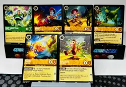 Disney Lorcana Toy Story 6 Card Lot Buzz Woody Jessie Rex Hamm Bullseye - Image 2
