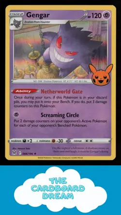 Gengar Trick or Trade 2023 #066/196 Rare Stamped Holo Pokemon Card - Image 1