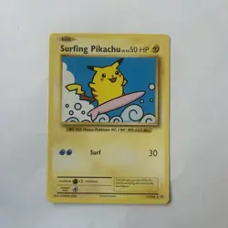 Pokemon SURFING PIKACHU 111/108 Collecting Card - VERY GOOD to MINT - never play - Image 1