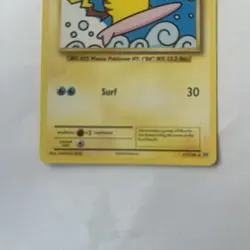 Pokemon SURFING PIKACHU 111/108 Collecting Card - VERY GOOD to MINT - never play - Image 2