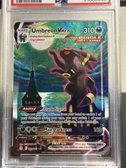 2021 POKEMON SWORD & SHIELD EVOLVING SKIES SECRET FULL ART/UMBREON VMAX PSA 10 - Image 4