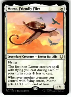 Momo, Friendly Flier 29 Rare Avatar: The Last Airbender Magic: The Gathering NM - Image 1