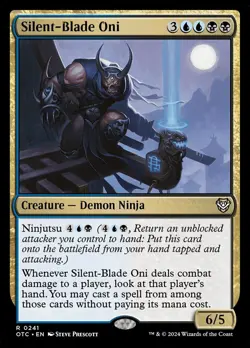 MTG Commander OTJ R Silent-Blade Oni #0241 - Image 1
