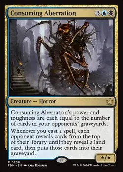 MTG Foundations *FOIL* R Consuming Aberration #0238 - Image 1