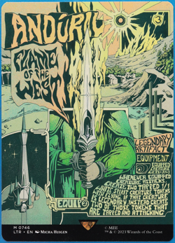 Anduril, Flame of the West (Borderless Poster) Lord of the Rings MINT (502632) - Image 1