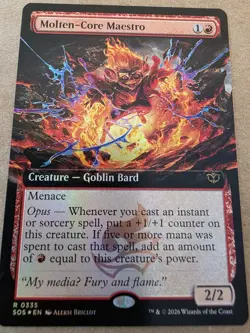 Molten-Core Maestro - Foil (Extended Art) Secrets of Strixhaven - Mtg - Image 1