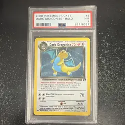 Dark Dragonite 5/82 Team Rocket 2000 Pokemon TCG PSA 7 Holo Unlimited - Image 1