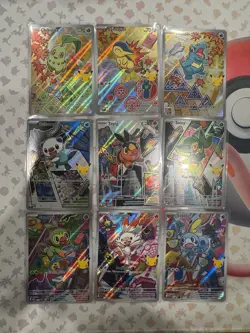Pokemon First Partners Illustration Collection Series 2 Full Set in hand - Image 1