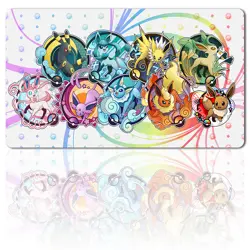 Eeveelutions - Board Game Pokemon Eevee Playmat Games Mousepad Play Mat of TCG - Image 1