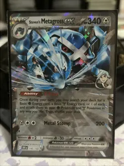 Pokemon TCG Steven’s Metagross Ex 145/182 Destined Rivals NM - Image 1