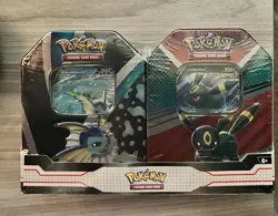 Pokemon TCG: Eevee Evolutions Vaporeon V & Umbreon V Tin Bundles **SEALED NEW** - Image 1
