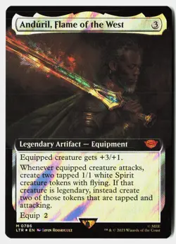 Anduril, Flame of the West (Extended Art) (Surge Foil) NM MTG LTR - Image 1