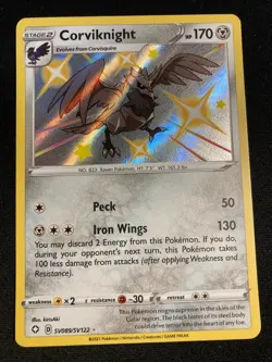 Pokemon TCG, Corviknight SV089/SV122 - Shining Fates - NM - Image 1
