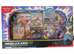 Pokemon TCG Mega Lucario ex Premium Figure Collection Box Factory Sealed NIB - Image 1