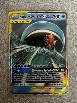 Pokemon Magikarp & Wailord GX Tag Team SM166 NM - Image 1