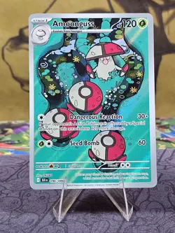 Pokemon TCG Amoonguss 096/086 SV: Black Bolt Illustration Rare Holo English NM - Image 1