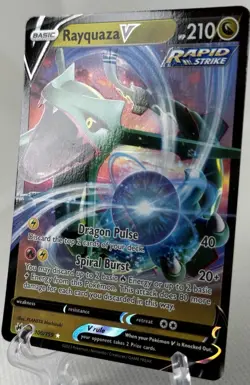 Pokemon Rayquaza V #100/159 2023 Sword & Shield Crown Zenith Mint - Image 1